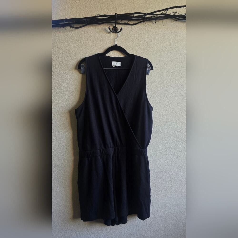 Lou & Grey Black Sleeveless Jumpsuit - summer spring cozy wear